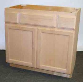 36-Unfinished 2 Drw. Bathroom Vanity