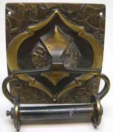 Brass toilet paper holder