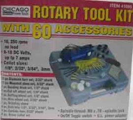 Chicago Electric Rotary Tool Kit
