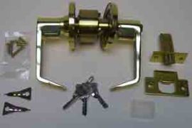 Entry Lever Lockset -Polished Brass-