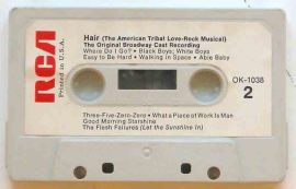 Hair, The Original Broadway Cast Recording, Cassette, RCA Record