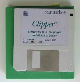 Clipper compiler for dBase III Plus, Summer 1987 by Nantucket