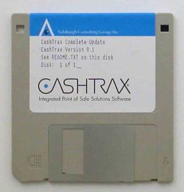 Cashtrax complete Update CashTrax Version 8.1 diskette