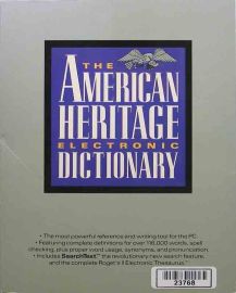 The American Heritage Electronic Dictionary
