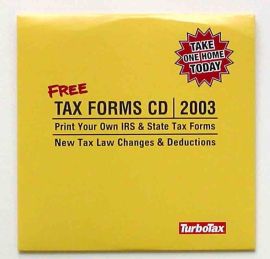 Turbo Tax Tax Forms CD 2003