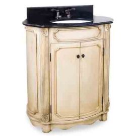 Tesla Buttercream Vanity with Preassembled Top and Bowl by Bath 