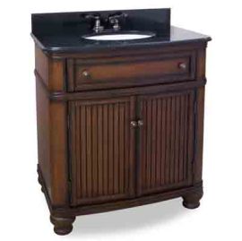 Compton Walnut Vanity with Preassembled Top and Bowl by Bath Ele