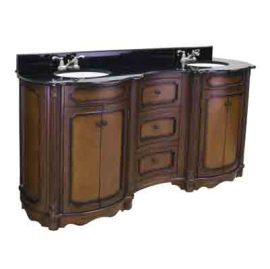 Tesla Walnut 72 Double Vanity with Preassembled Top and Bowl by 
