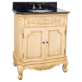 Clairemont Buttercream Vanity with Preassembled Top and Bowl by 