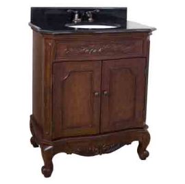 Clairemont Nutmeg Vanity with Preassembled Top and Bowl by Bath 