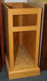Maple base cabinet w/ hamper