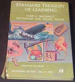 Standard Treasury of Learning w/Funk & Wagnalls Dictionarty for 