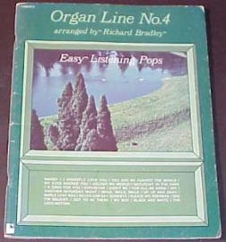 ORGAN LINE#4-Easy Listening Pops- Music Book