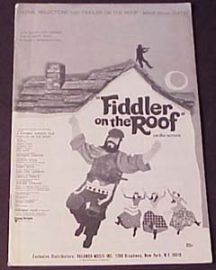 FIDDLER ON THE ROOF MUSIC-Choral Selections for Mixed Voices