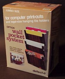 Wall Pocket Organizer-Jumbo Size, Smoke  Woodgrain