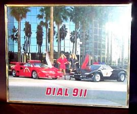 DIAL 911-pinups with PANTERAS framed picture