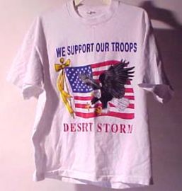 Deser Storm Support Our Troops Souveneer  T-Shirt