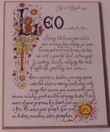 Astrology Plaque-Leo