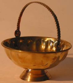 BRASS CANDY BASKET