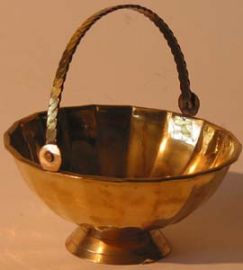 BRASS DECORATIVE BASKET