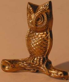 GOLDEN BRASS OWL