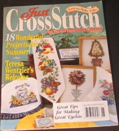 JUST CROSSSTITCH-Easy to Make gifts & 18 Projects for summer!