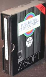 PUBLISHER'S TYPE FOUNDRY-THE INFINITE FONT CARTRIDGE Z-SOFT