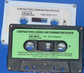 CONTRACTORS REVIEW & CONTRACTORS LAW EXAM-2 tape set