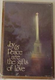 INSPIRATIONAL PLAQUE - Joy and Peach are the Gifts of Love