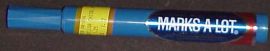 MARKS-A-LOT, Blue Permanent Marker, Chisel Point