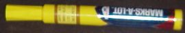 MARKS-A-LOT , Yellow Permanent Marker, Chisel Point