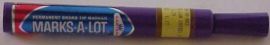 MARKS-A-LOT , Purple Permanent Marker, Broad Tip
