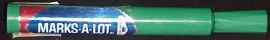 MARKS-A-LOT - Green Permanent Broad Tip Marker
