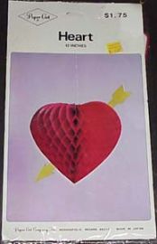 PAPER ART- 12 RED HEART FOLDING  DECORATION