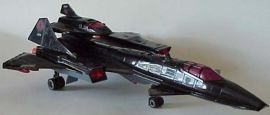 LARGE SLEEK BLACK MODEL JET PLANE WITH BABY!
