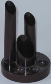 DESK ITEM HOLDERS-BROWN PLASTIC