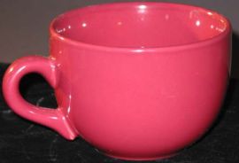 BIG BURGUNDY COFFEE CUP