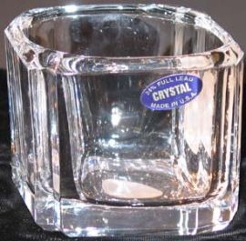 LEAD CRYSTAL CANDLE HOLDER OR CANDY DISHE