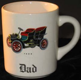 DAD with an Old MODEL-T FORD COFFEE MUG