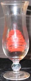 SOUVENIR NEW ORLEANS ROADHOUSE PEDESTAL Southern Comfort GLASS