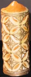 DESIGNER SCENTED CANDLE-GOLD TONES