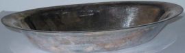 SILVER OR SILVERPLATE LARGE OVAL SERVING BOWL