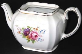 RECTANGULAR ENGLISH TEAPOT-MINUS Lid!