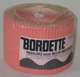 PINK PRE-SCALLOPED BULLETIN BOARD DECORATION-4 x 50 Feet-Package