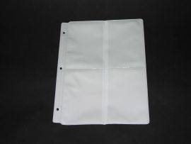 WHITE VINYLE PHOTO INSERT SHEETS-87 IN PKG.