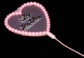 20-Pink Heart Mother Floral Inserts