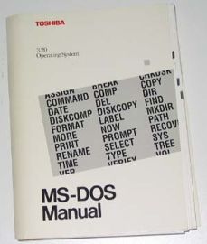 Toshiba-MS DOS MANUAL 3.20 operating System -Toshiba Personal PC