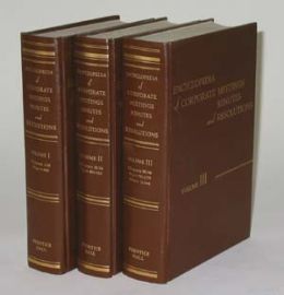 ENCYCLOPEDIA OF CORPORATE MEETINGS MINUTES & RESOLUTIONS-3-Volum
