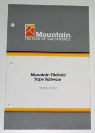 MOUNTAIN FILESAFE TAPE SOFTWARE Ver.4.3