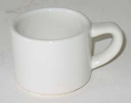 SMALL CHINA CUP-WHITE